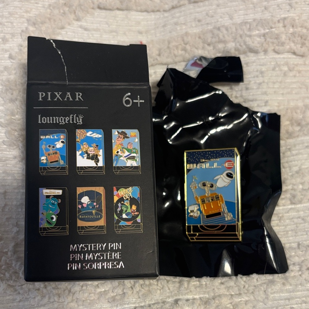 Loungefly Pixar WALL-E Pin with Blue and Gold Accents